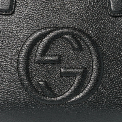 Gucci Dollar Calfskin Large Soho Top Handle Satchel Black 9 of 13
