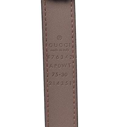 Gucci Calfskin Pearl Double G 20mm Belt 75 30 Porcelain Rose 3 of 5