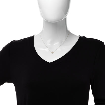 Jennifer Meyer 18K Yellow Gold Diamond Cross Pendant Necklace 2 of 6