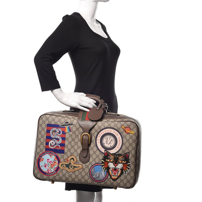 Gucci GG Supreme Monogram Embroidered Modern Future Courrier Suitcase 2 of 9