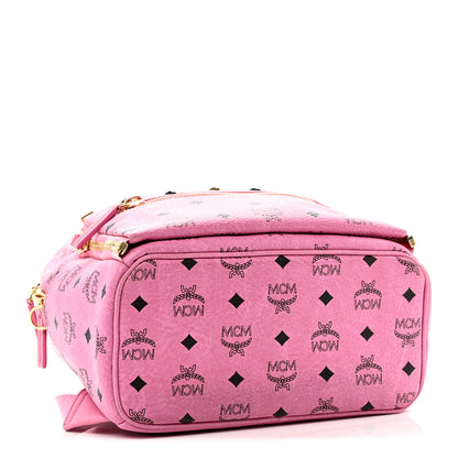 MCM Visetos Studded Small Dual Stark Backpack Pink 4 of 10