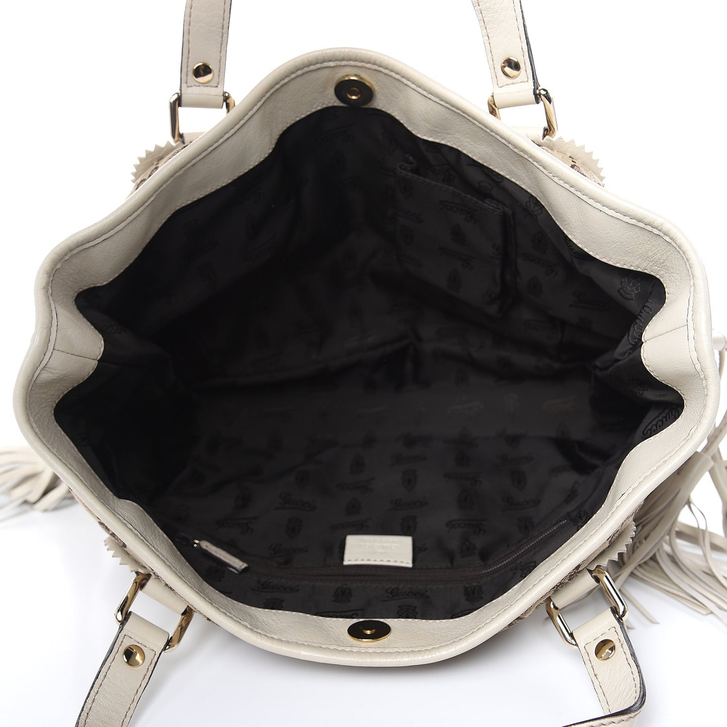 Monogram Small Tribeca Tote Off White