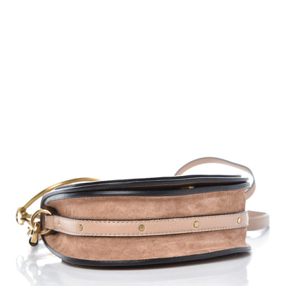Chloe Calfskin Suede Small Nile Bracelet Bag Biscotti Beige 4 of 8
