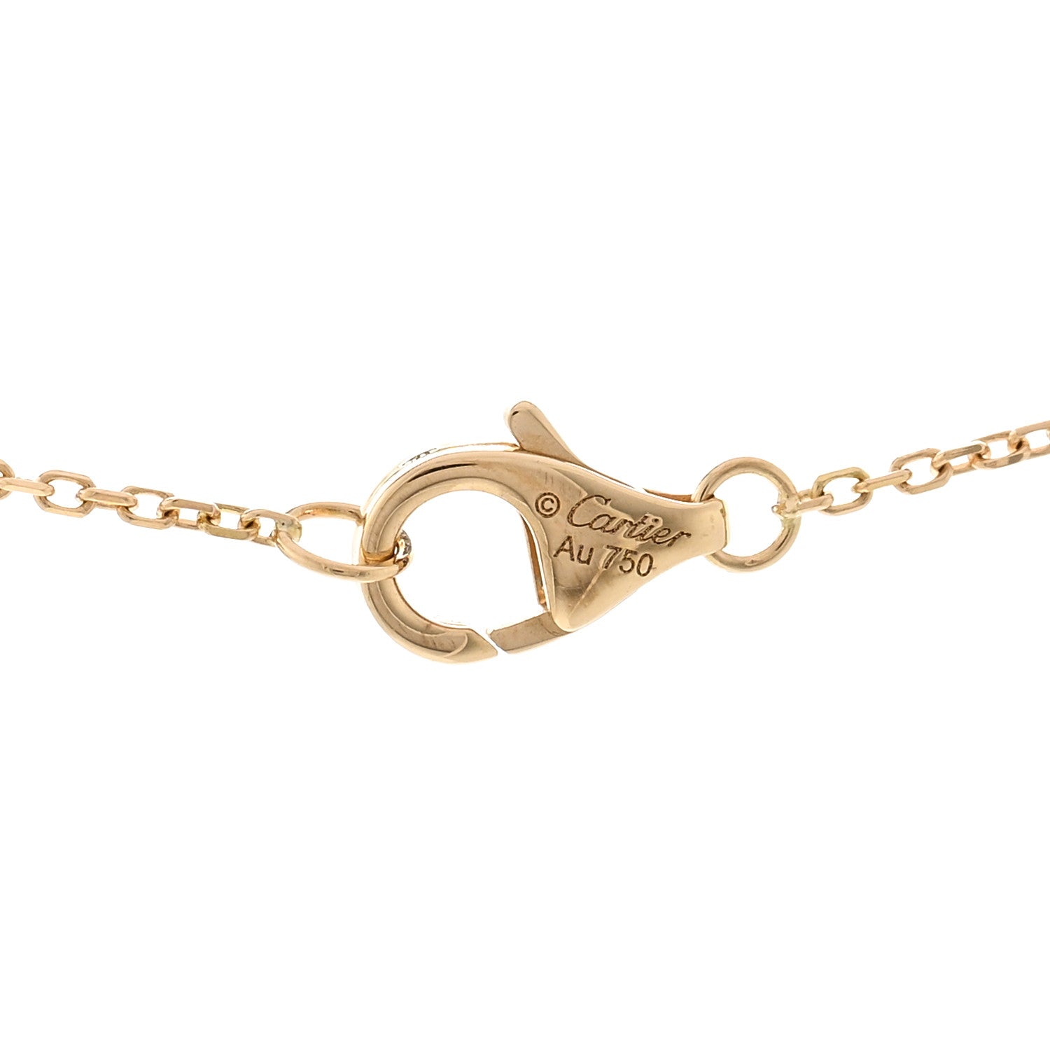 Cartier 18K Yellow Gold Diamond Lapis Lazuli XS Amulette de Cartier Pendant Necklace 4 of 4