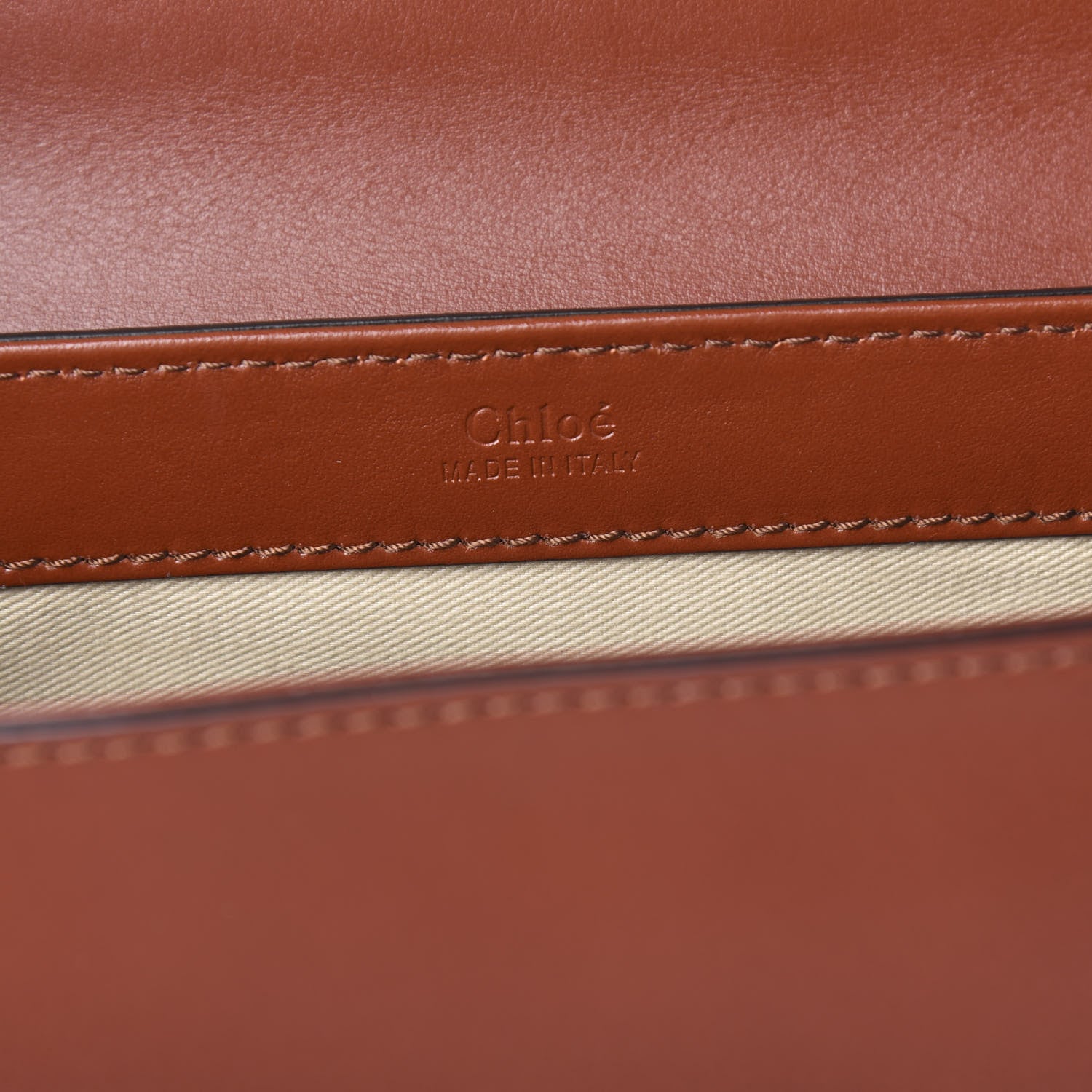 Chloe Calfskin Small C Double Carry Sepia Brown 5 of 8