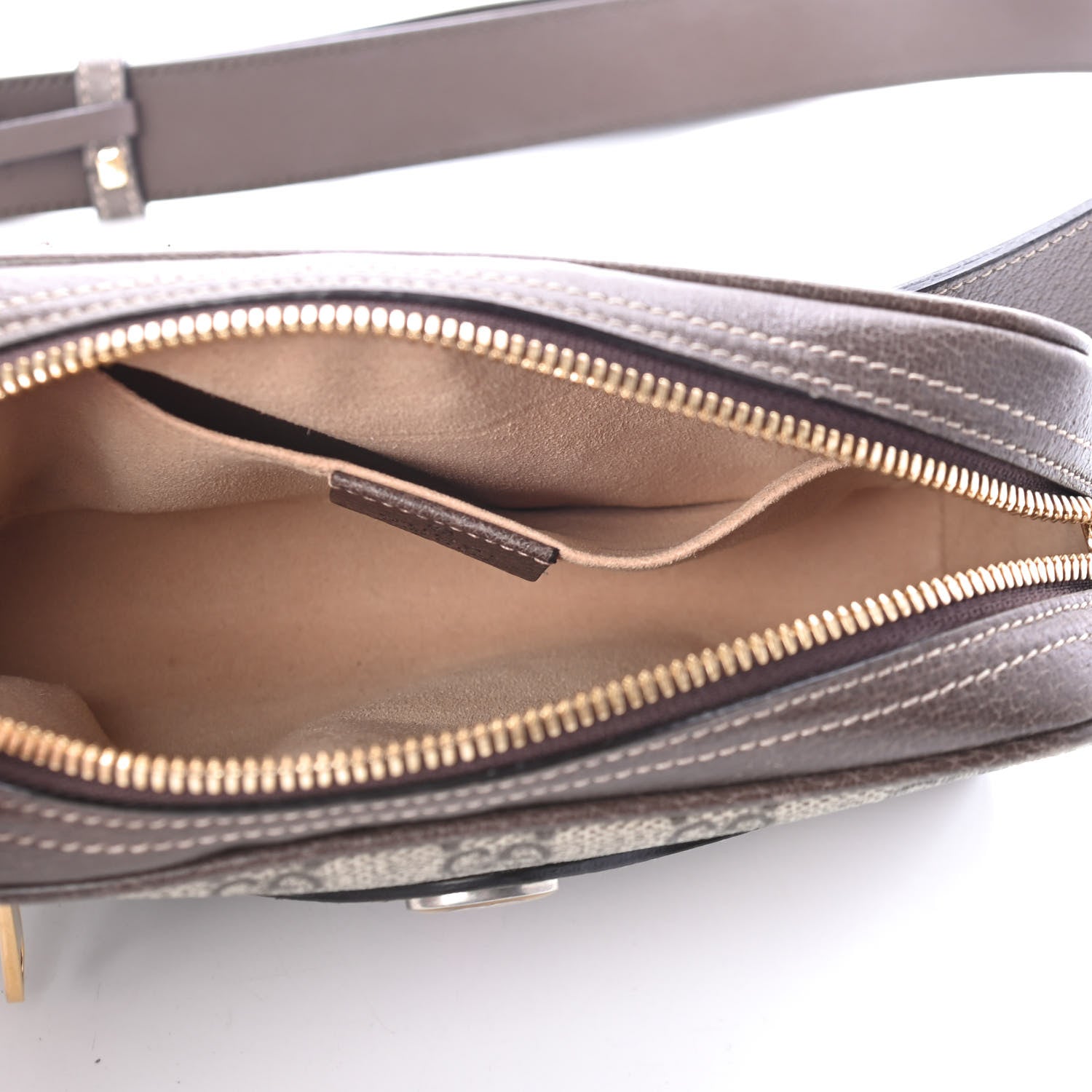 Gucci GG Supreme Monogram Web Small Ophidia Belt Bag 105 42 Dark Brown 4 of 4