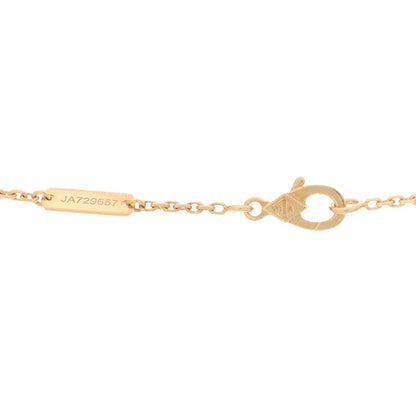 Van Cleef & Arpels 18K Yellow Gold Guilloche Vintage Alhambra Pendant Necklace 4 of 5