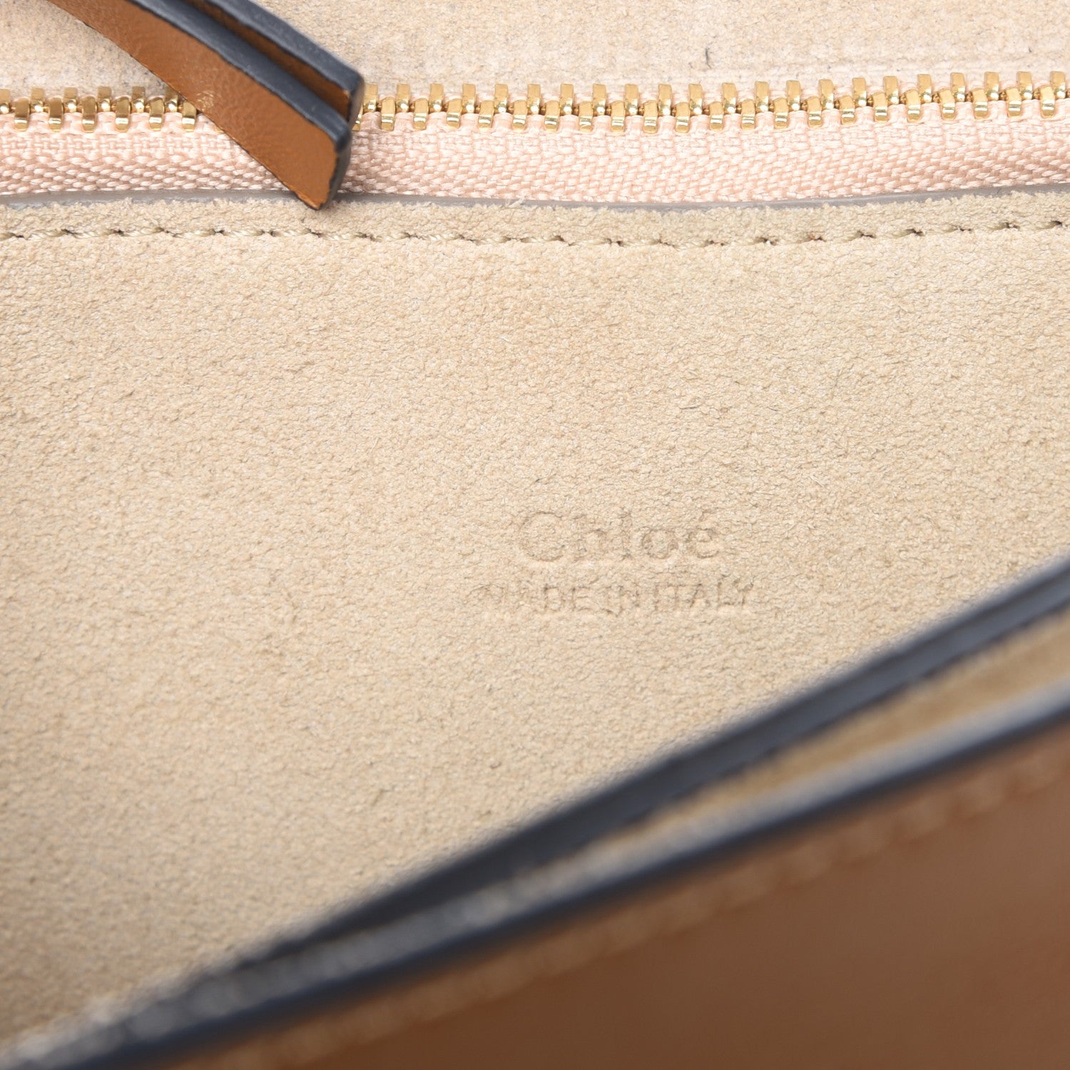 Chloe Suede Calfskin Medium Faye Shoulder Bag Mustard Brown 7 of 8