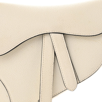 Christian Dior Grained Calfskin Mini Saddle Bag White 8 of 13