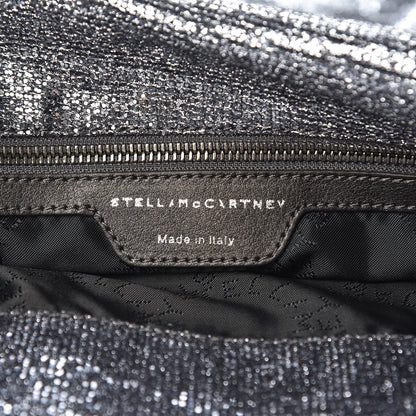 Stella McCartney Metallic Glitter Small Falabella Tote Silver 6 of 12