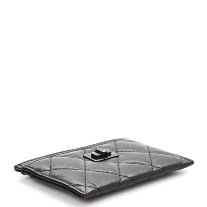 Chanel Aged Calfskin Quilted Reissue Card Holder So Black 4 of 9