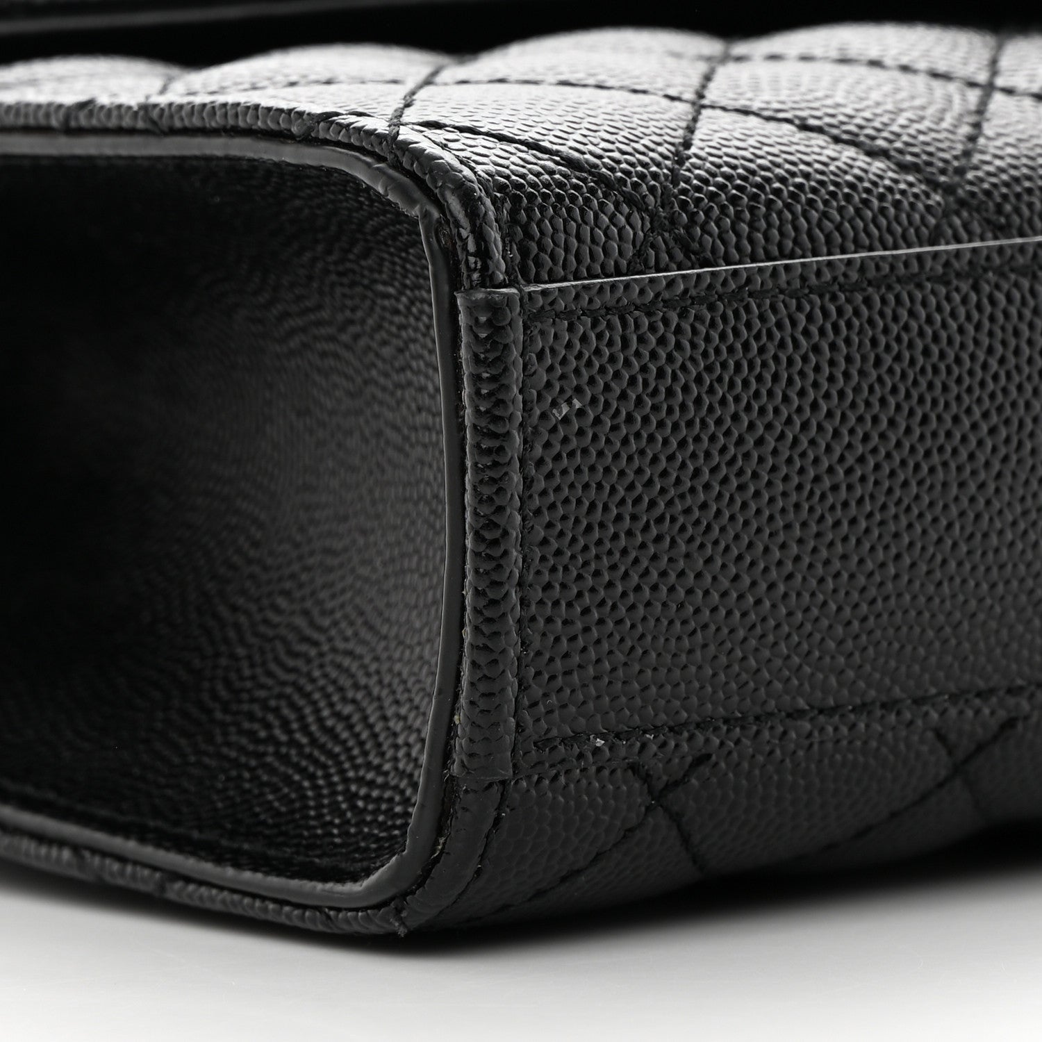 Saint Laurent Grain De Poudre Textured Mixed Matelasse Triquilt Small Monogram Monochrome Satchel Black 8 of 10