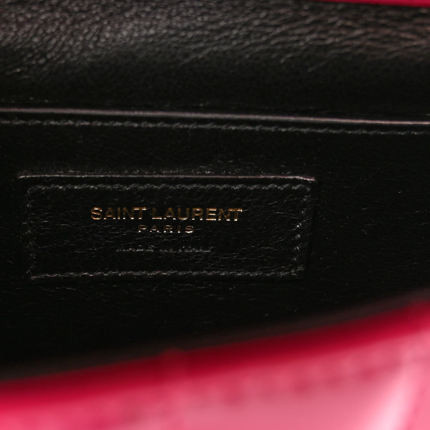 Saint Laurent Patent Calfskin Matelasse Monogram Small Vicky Chain Bag Bubblegum 6 of 9