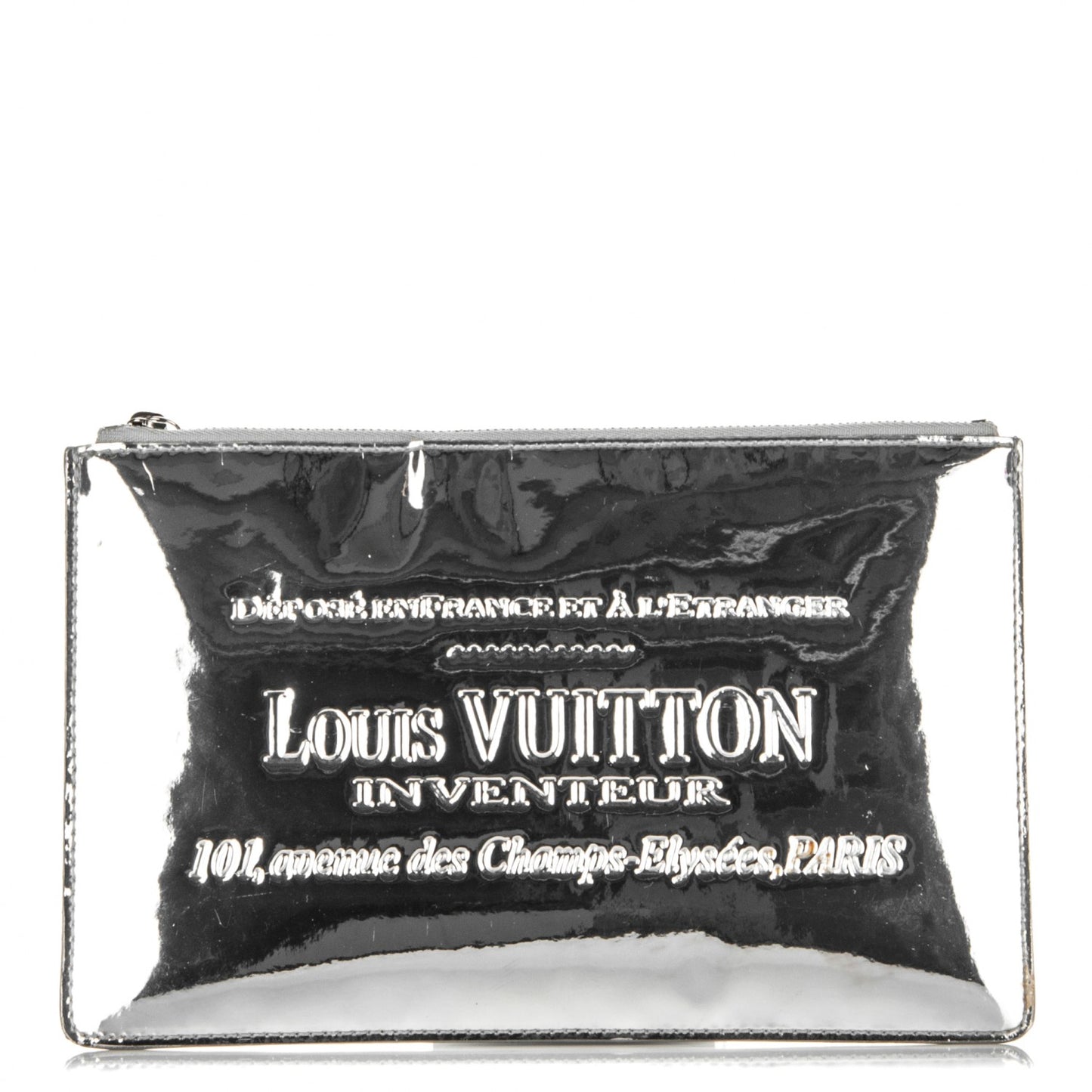 Monogram Miroir Inventeur Pochette Plat Silver