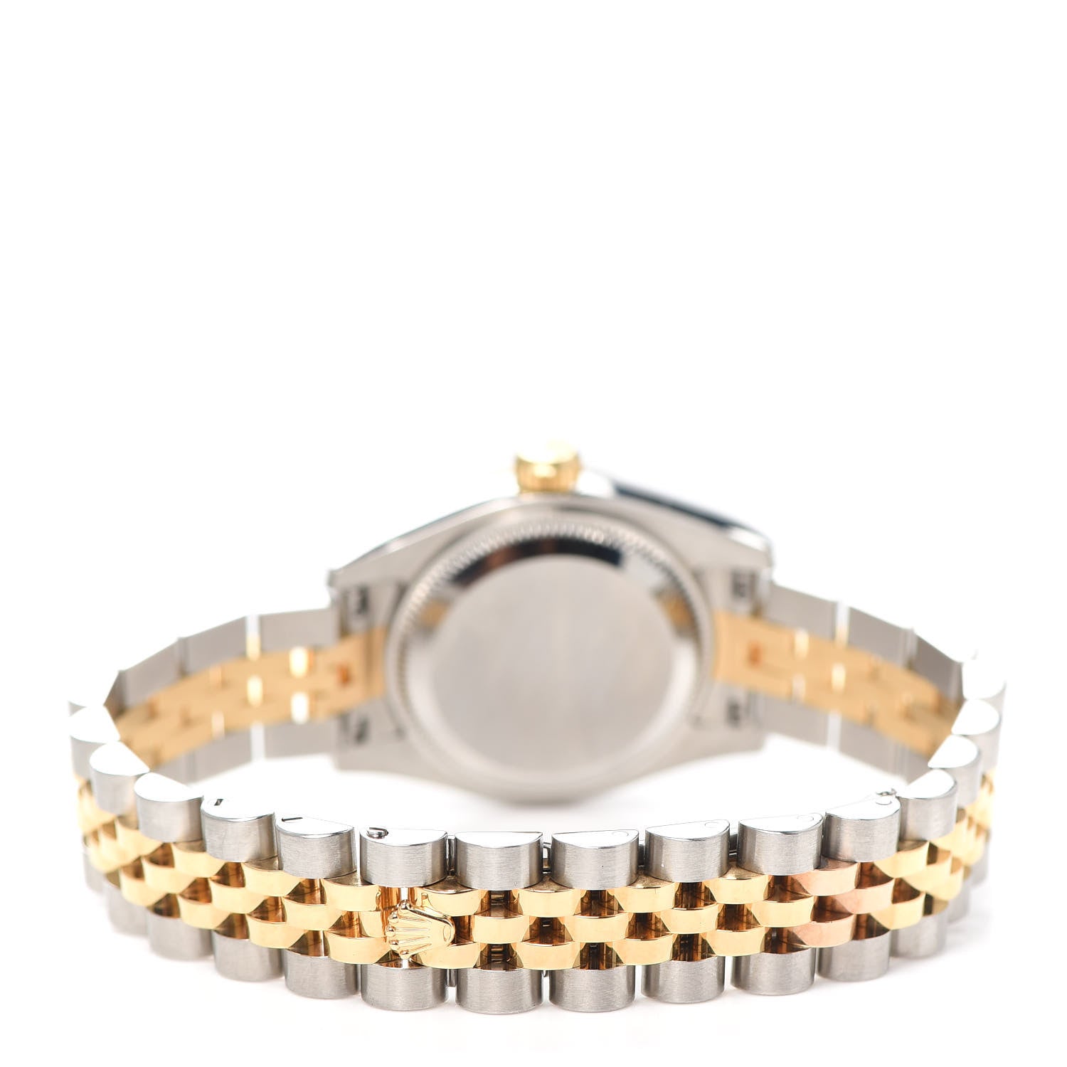 Rolex Stainless Steel 18K Yellow Gold Diamond 26mm Oyster Perpetual Datejust Watch Silver 179173 3 of 5