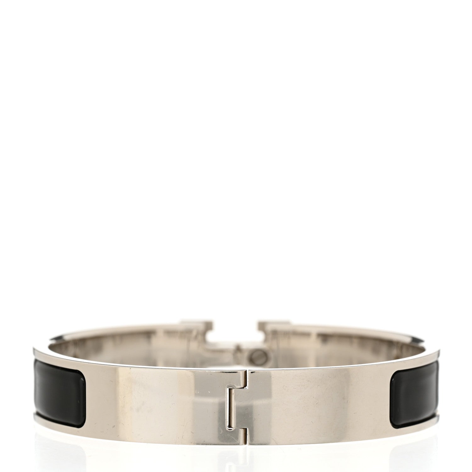 Hermes Enamel Narrow Clic Clac H Bracelet PM Black 3 of 5
