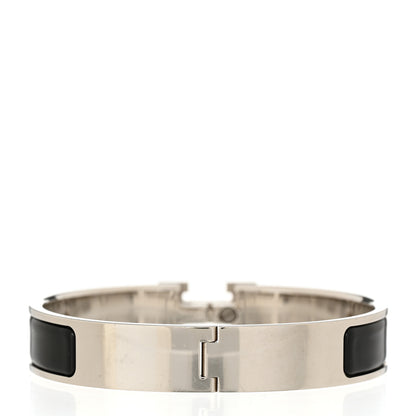 Hermes Enamel Narrow Clic Clac H Bracelet PM Black 3 of 5