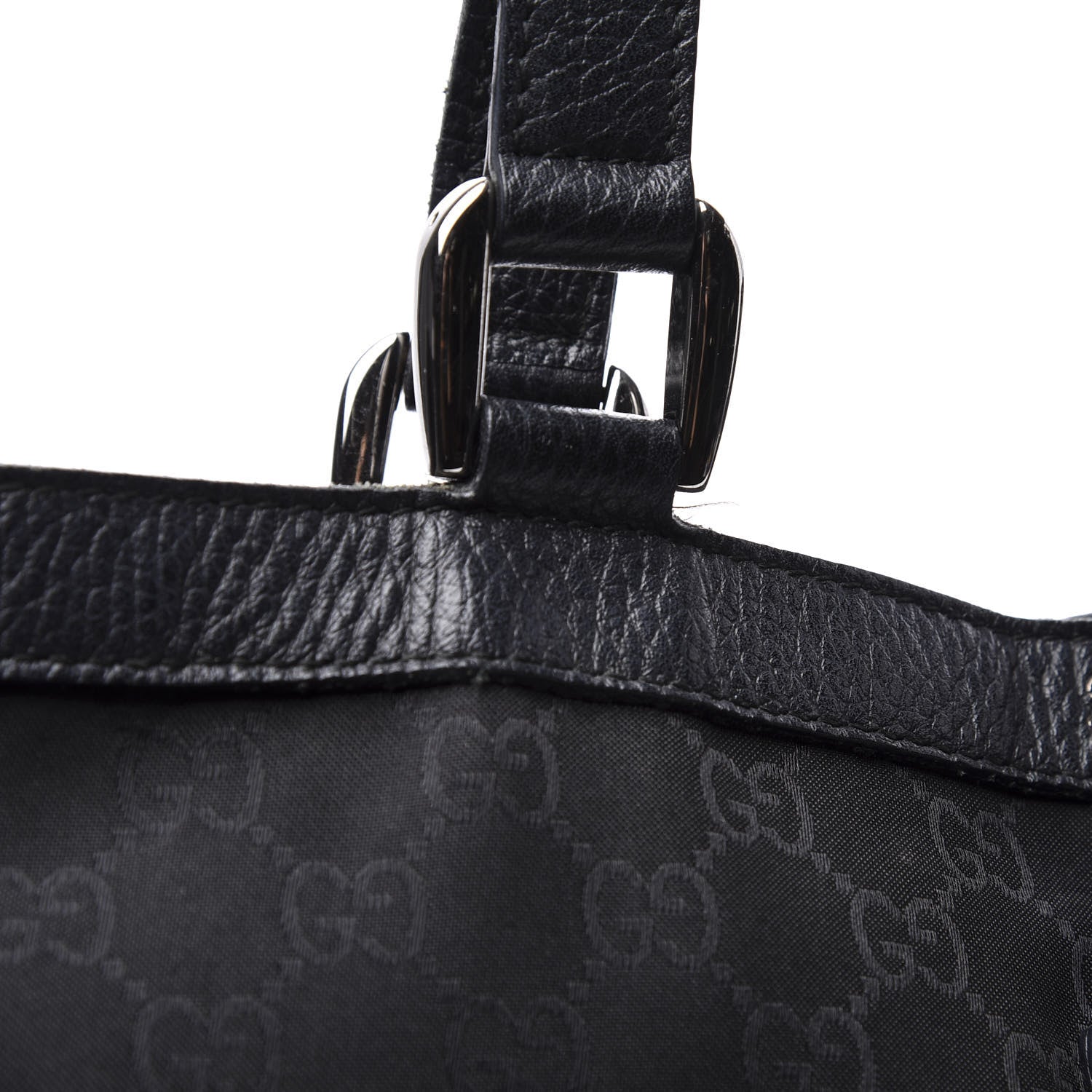 Gucci Nylon Monogram Large Abbey Tote Black 11 of 12
