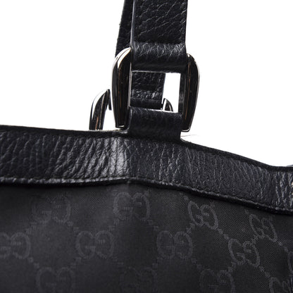 Gucci Nylon Monogram Large Abbey Tote Black 11 of 12