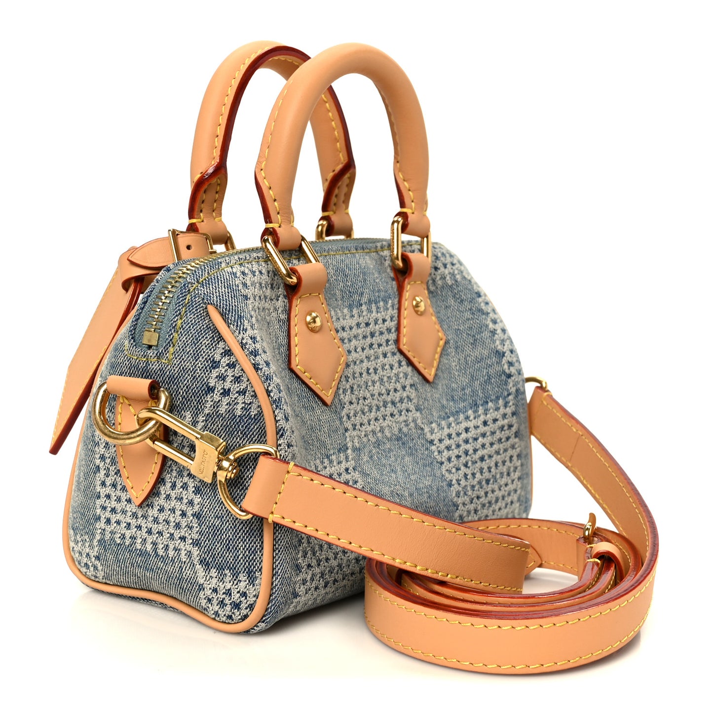 Damier Denim 3D Speedy Bandouliere 18 Bleu