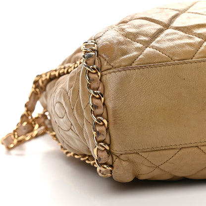 Chanel Calfskin Quilted Medium Chain Me Hobo Beige 7 of 8