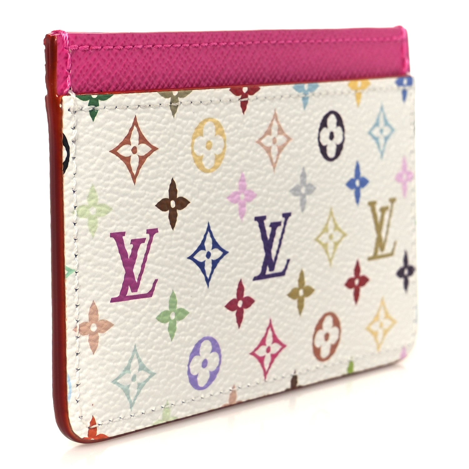 Louis Vuitton LV X TM Monogram Multicolor Card Holder Kawaii Pink 3 of 8