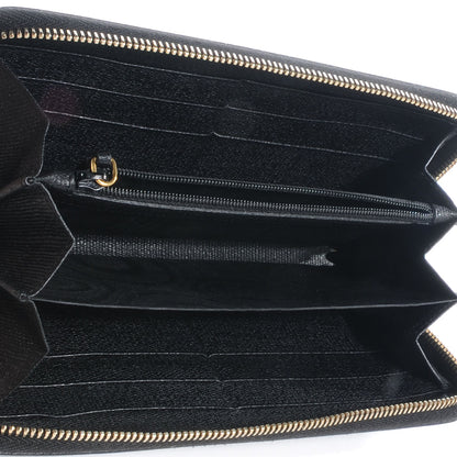 Saint Laurent Textured Chyc Zip Around Wallet Black 7 of 8