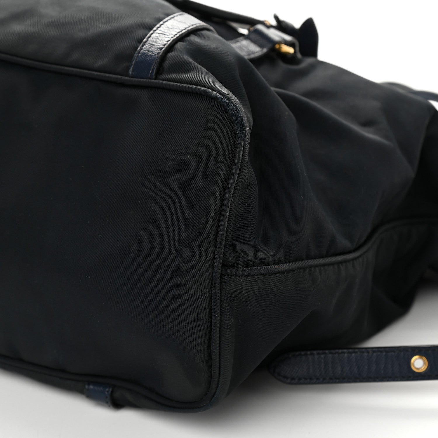 Prada Saffiano Tessuto Nylon Shopping Tote Black 7 of 11