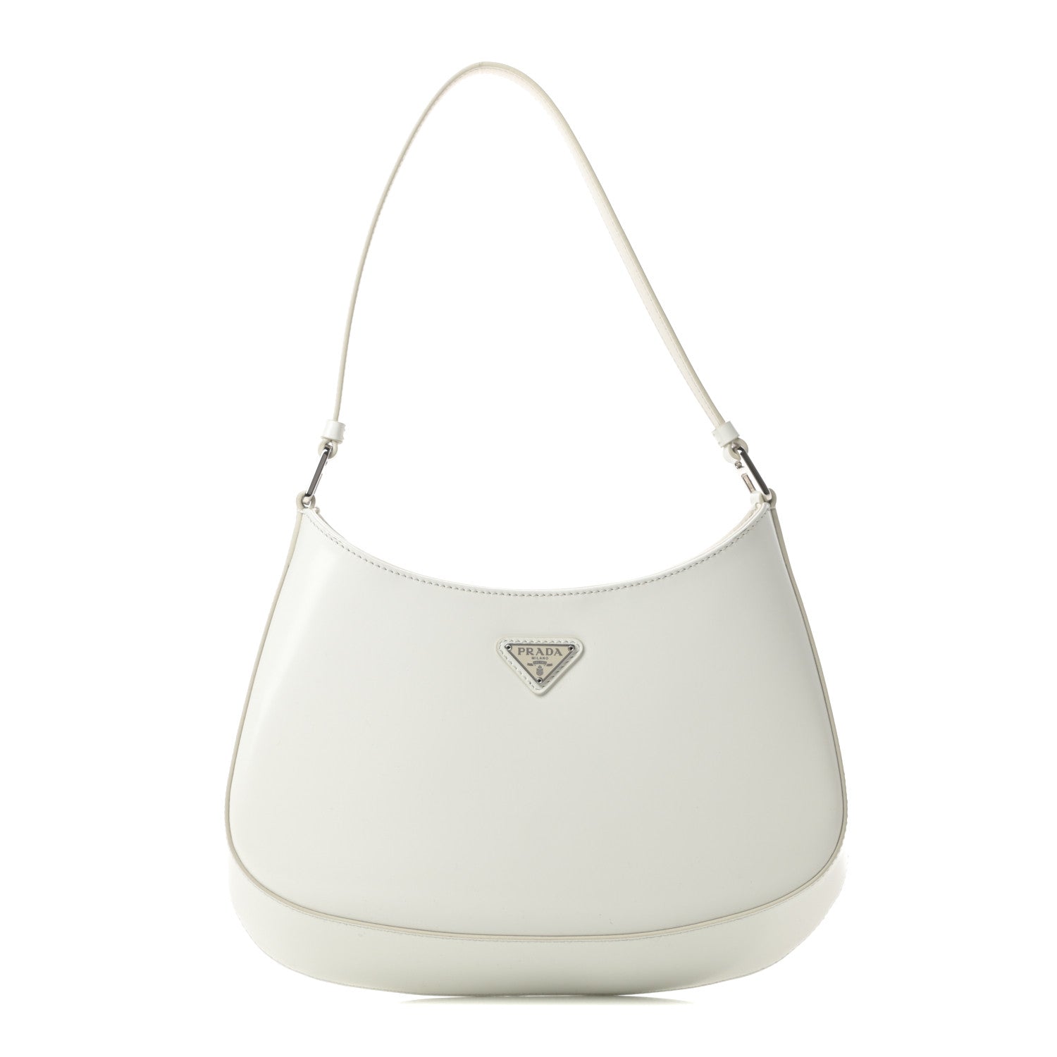 Prada Spazzolato Cleo Shoulder Bag White 1 of 10