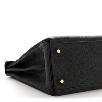 Hermes Togo Kelly Retourne 28 Black 9 of 12