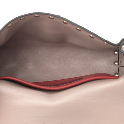 Valentino Garavani Lambskin Rockstud Spike Belt Bag Poudre 4 of 10