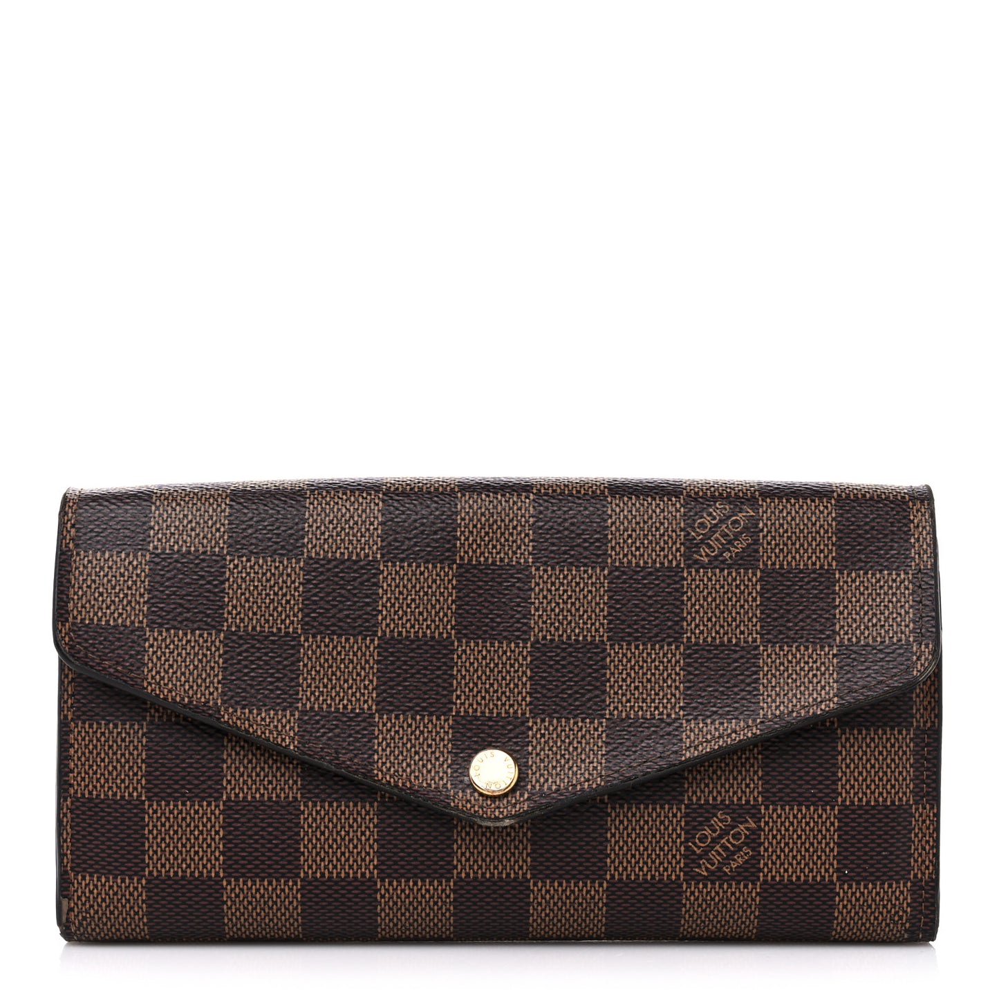 Damier Ebene Sarah Wallet NM Rose Ballerine