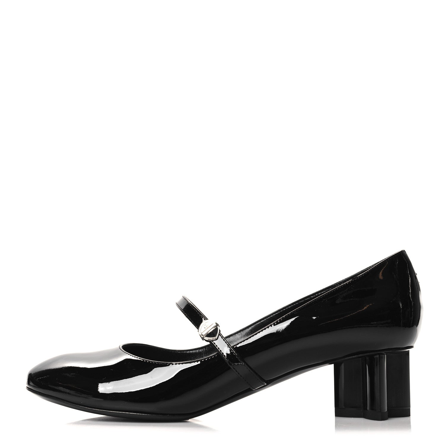Louis Vuitton LOUIS VUITTON Patent Uniformes Silhouette 40mm Pumps 38.5 Black 1 of 8