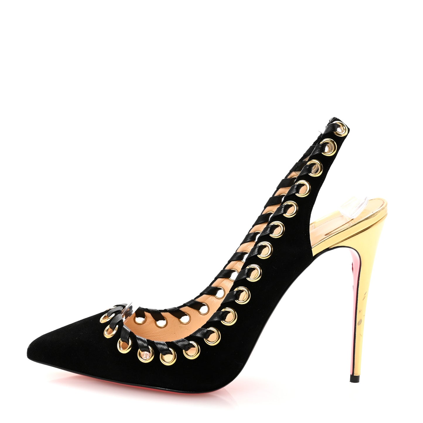 Suede Ostri 100 Slingback Pumps 41 Black