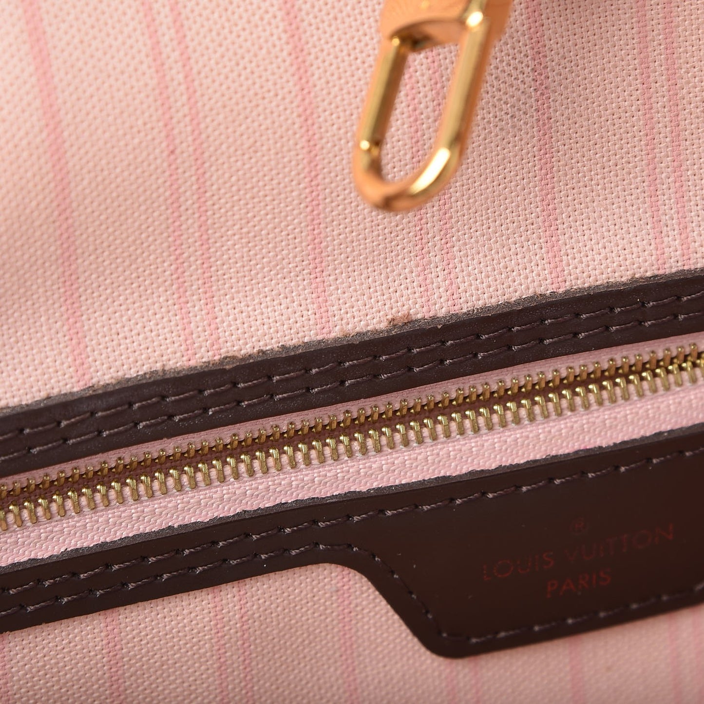 Damier Ebene Neo Neverfull MM Rose Ballerine
