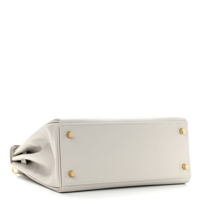 Hermes Evercolor Kelly Retourne 28 Gris Perle 3 of 10
