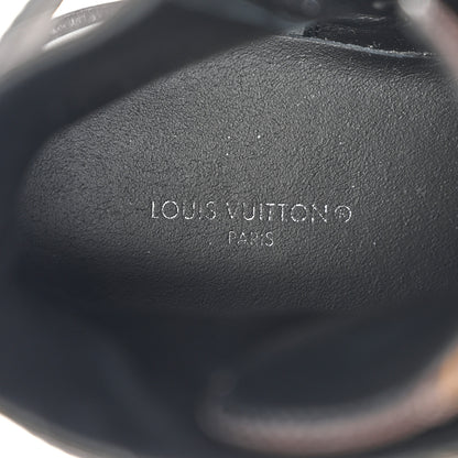 Louis Vuitton Calfskin Monogram Wonderland Flat Ranger Boots 37 Black 7 of 10