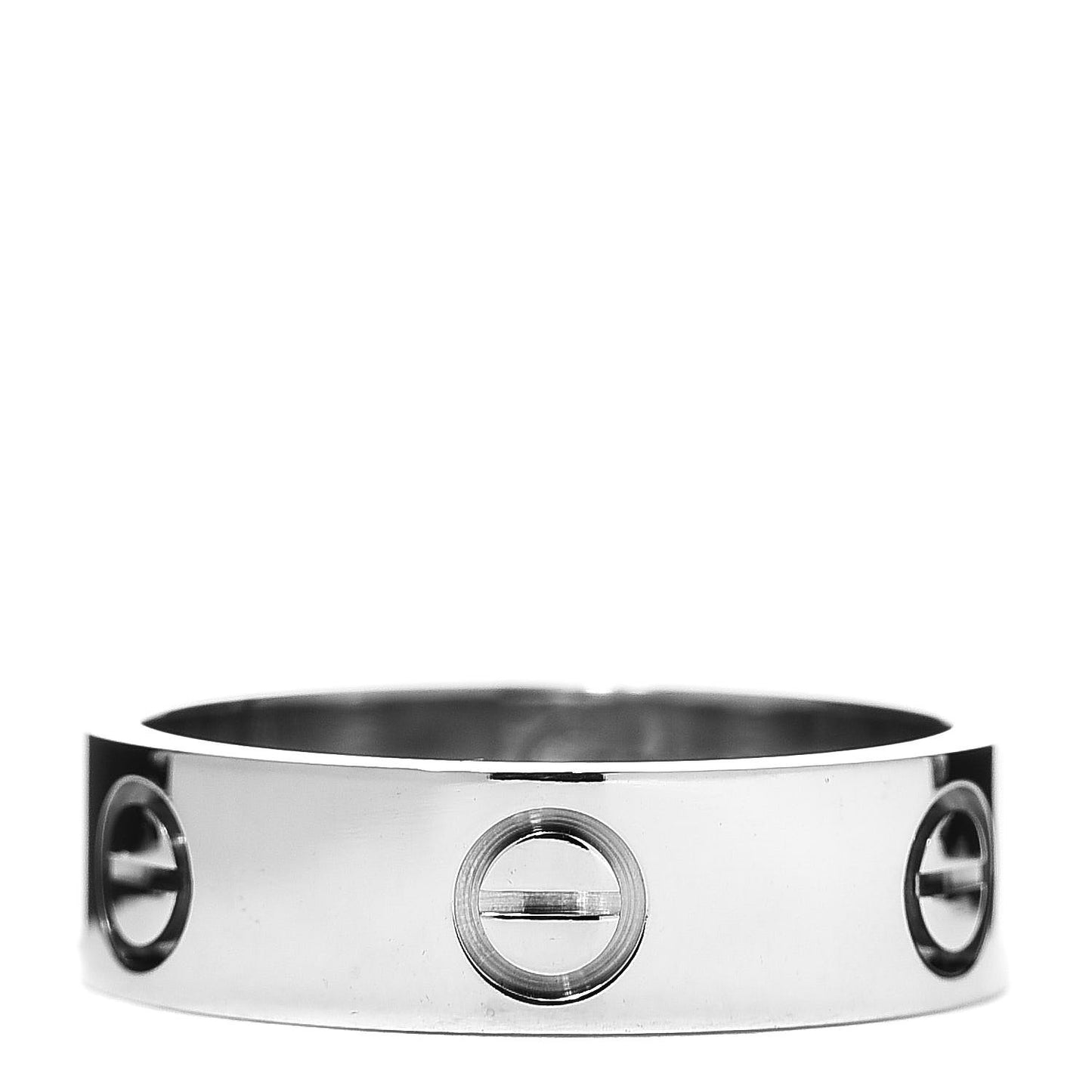 18K White Gold 5.5mm LOVE Ring 54 6.75