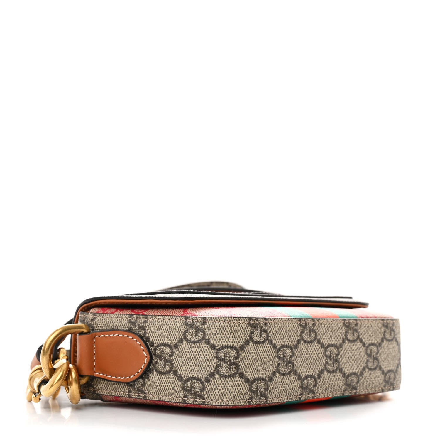 Gucci X DANS LE VERT GG Supreme Monogram Cuoio Web Mini Retro