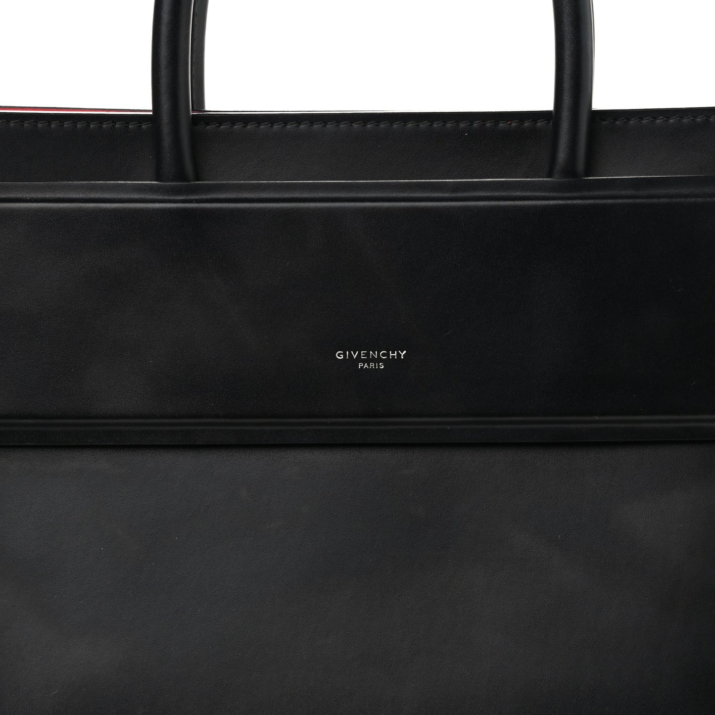 Smooth Calfskin Small Horizon Satchel Black