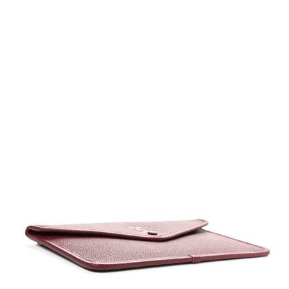 Chanel Caviar CC Envelope Pouch Red 3 of 8