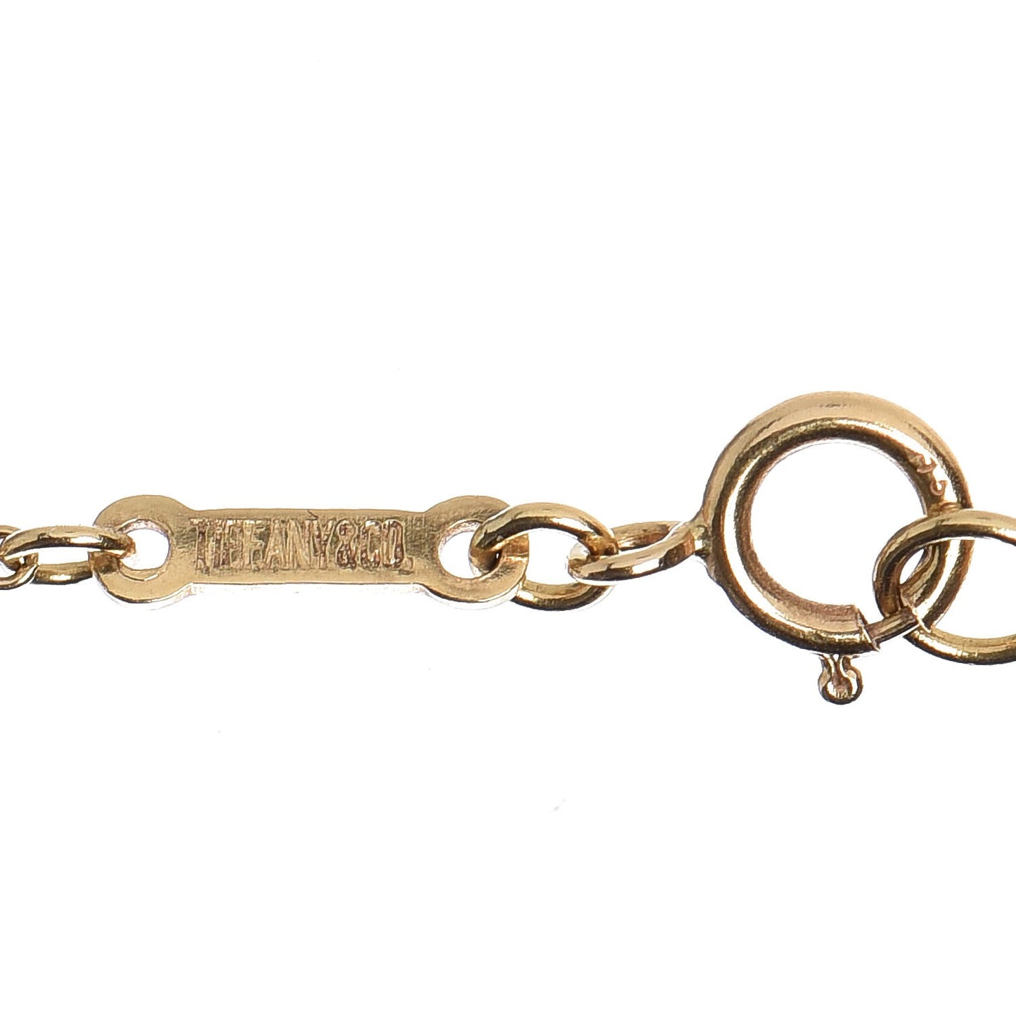 18K Yellow Gold Elsa Peretti Crucifix Pendant Necklace