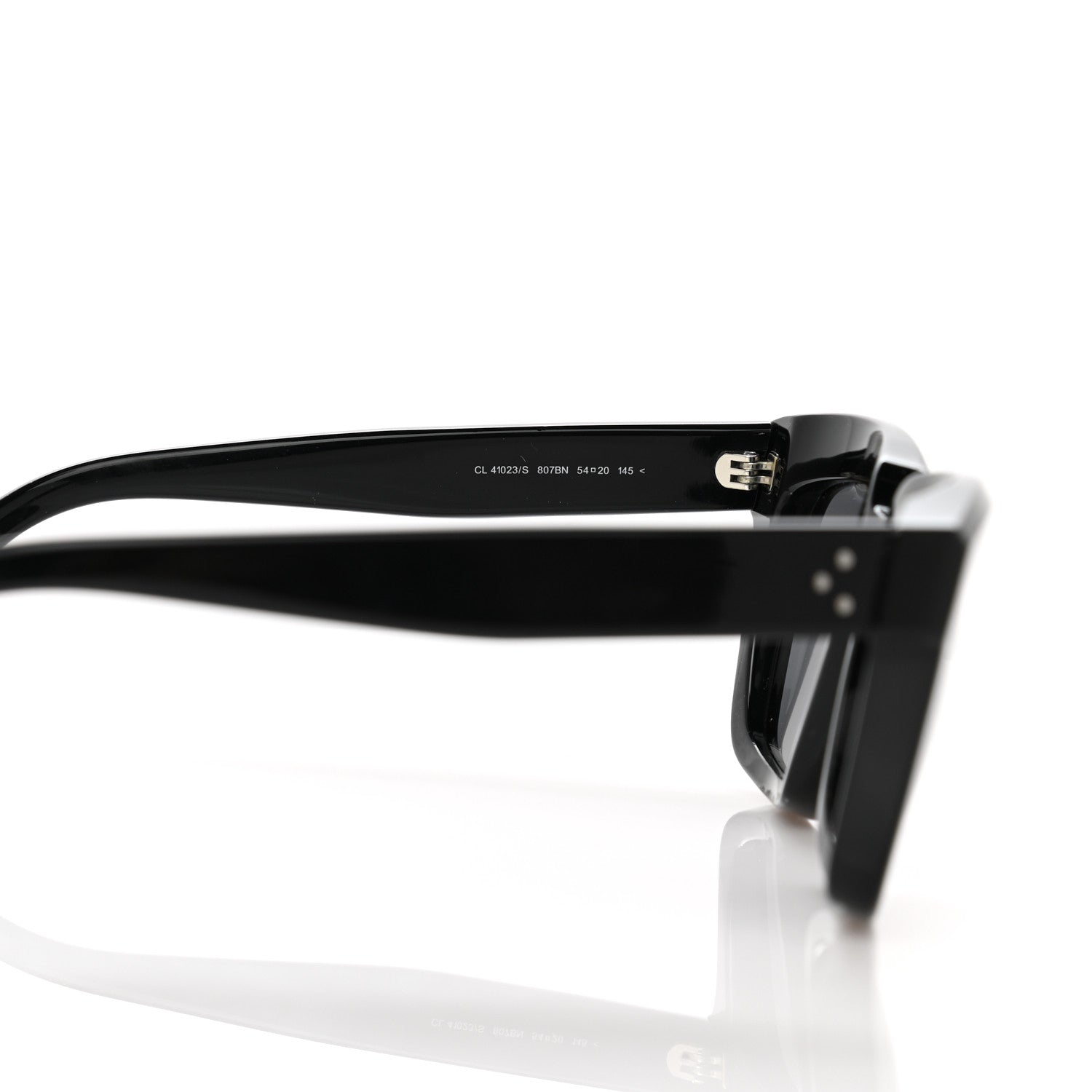 Celine Acetate Traveller Sunglasses CL 41023/S Black 6 of 7
