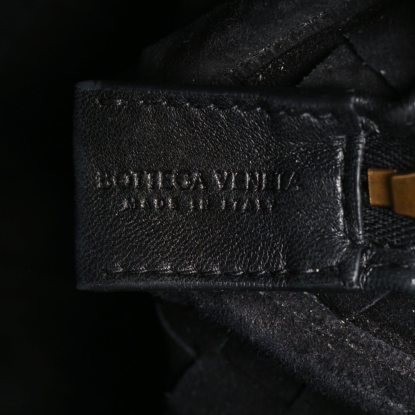 Nappa Intrecciato Small Loop Camera Bag Black