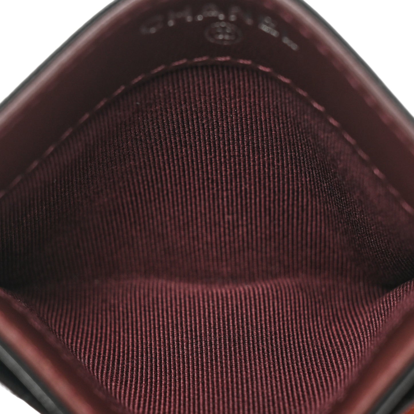 Lambskin Quilted Card Holder Black