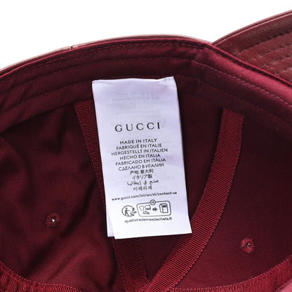 Gucci Nappa GG Baseball Hat M Burgundy 9 of 11