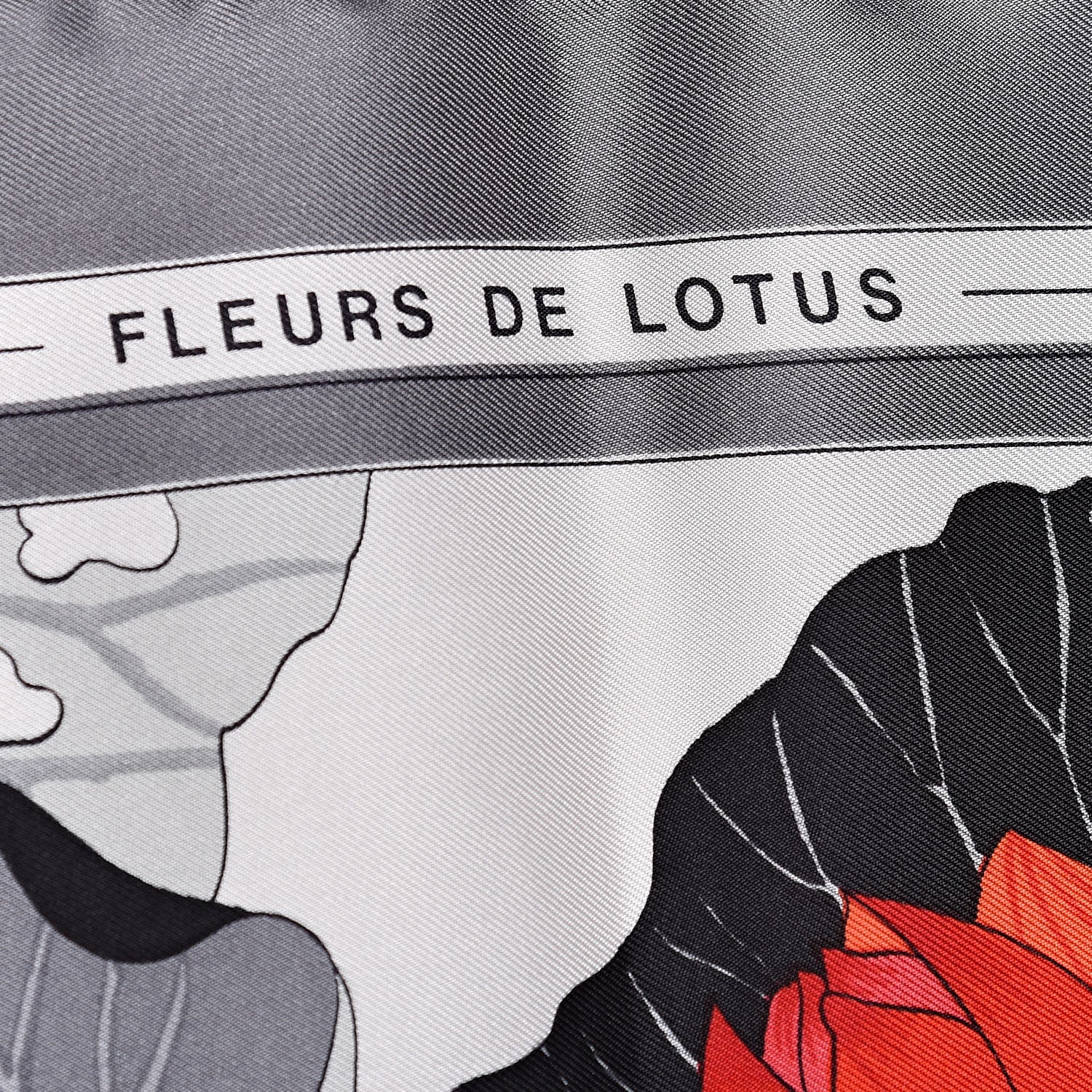 Hermes Silk Fleurs de Lotus Scarf 90 432655 – FASHIONPHILE