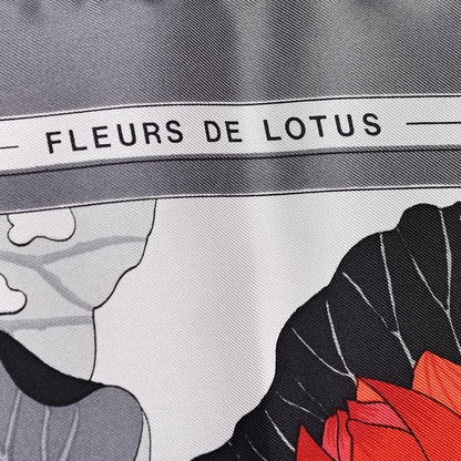 Hermes Silk Fleurs de Lotus Scarf 90 4 of 6