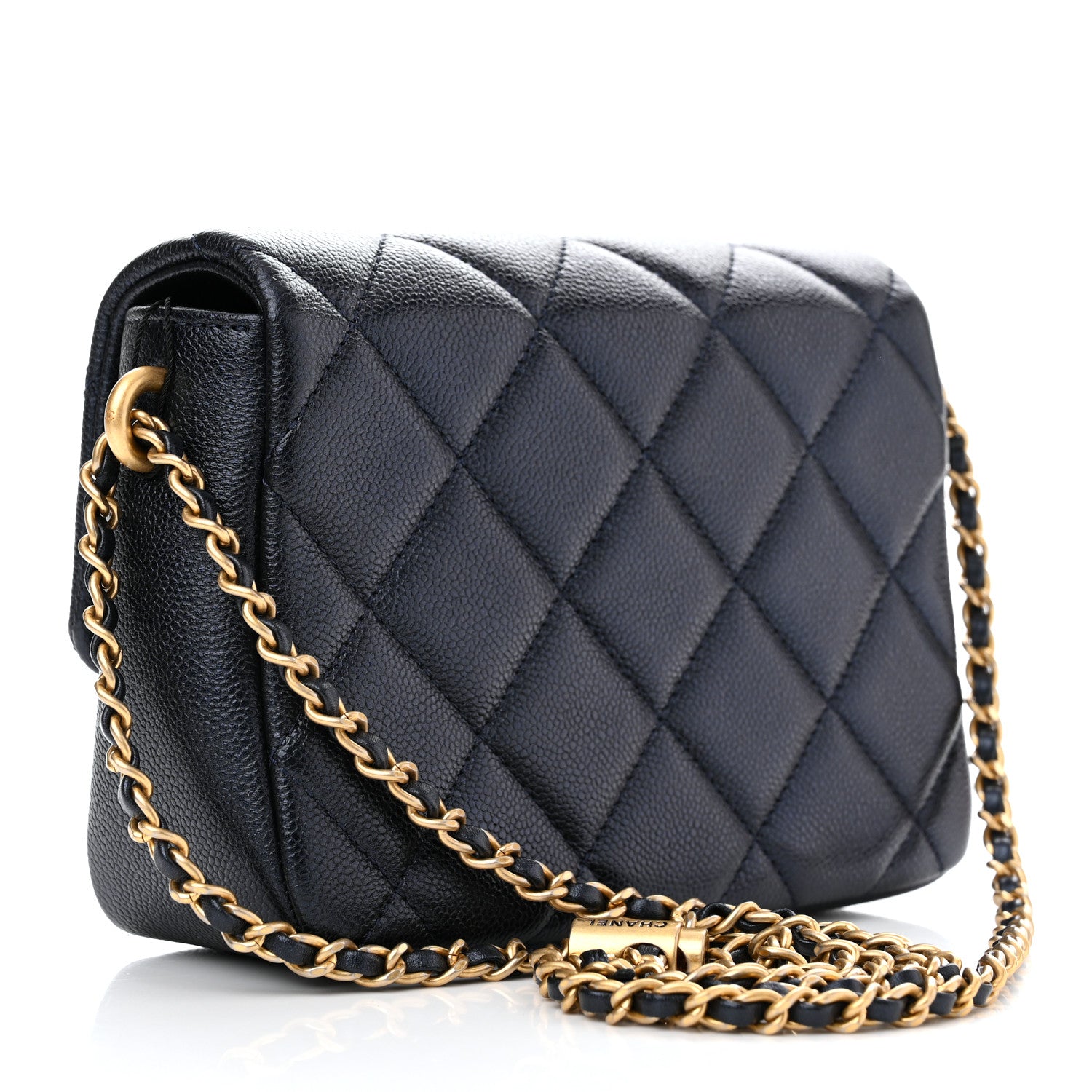 Chanel Iridescent Caviar Quilted Mini My Perfect Flap Black 3 of 11