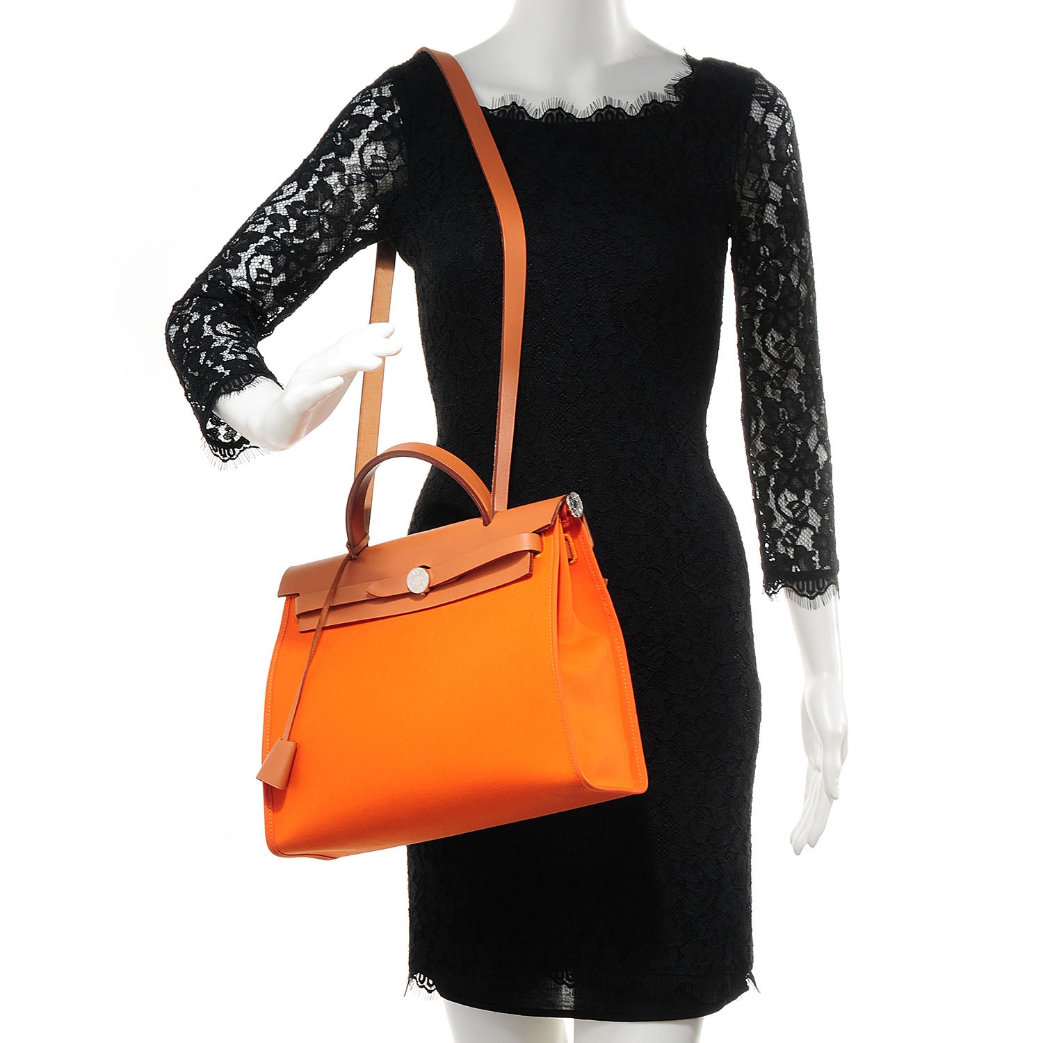 Hermes Toile Herbag Zip 31 PM Orange 2 of 19